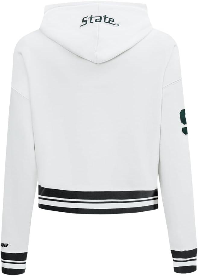 imagePro Standard Womens College Classic Essentials Cropped Pullover HoodieWhiteBlack