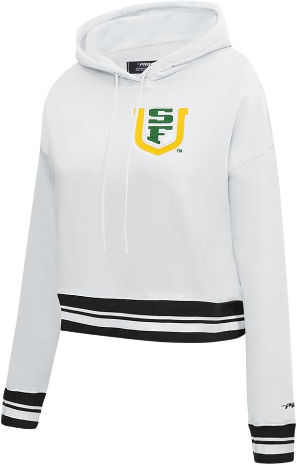 imagePro Standard Womens College Classic Essentials Cropped Pullover HoodieWhiteBlack