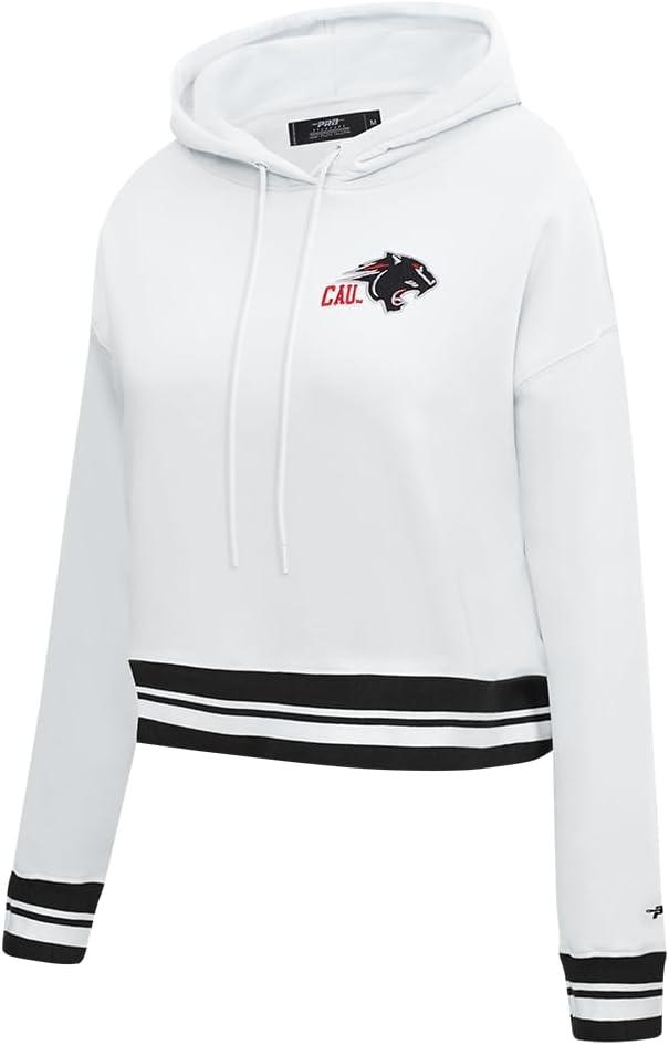 imagePro Standard Womens College Classic Essentials Cropped Pullover HoodieWhiteBlack