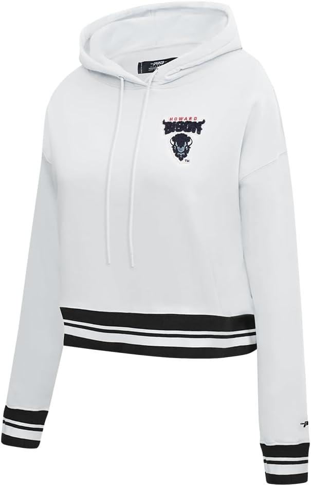 imagePro Standard Womens College Classic Essentials Cropped Pullover HoodieWhiteBlack