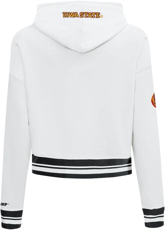imagePro Standard Womens College Classic Essentials Cropped Pullover HoodieWhiteBlack