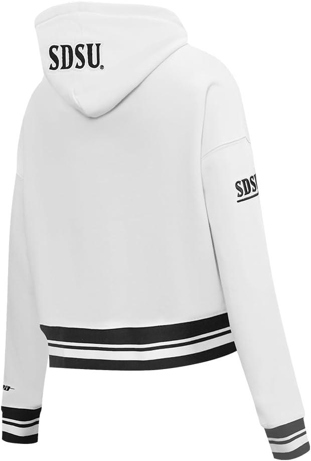 imagePro Standard Womens College Classic Essentials Cropped Pullover HoodieWhiteBlack