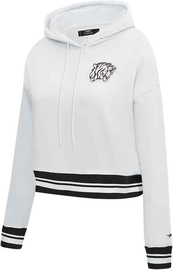 imagePro Standard Womens College Classic Essentials Cropped Pullover HoodieWhiteBlack