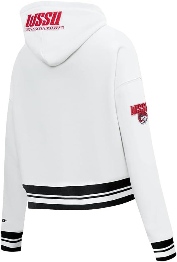 imagePro Standard Womens College Classic Essentials Cropped Pullover HoodieWhiteBlack