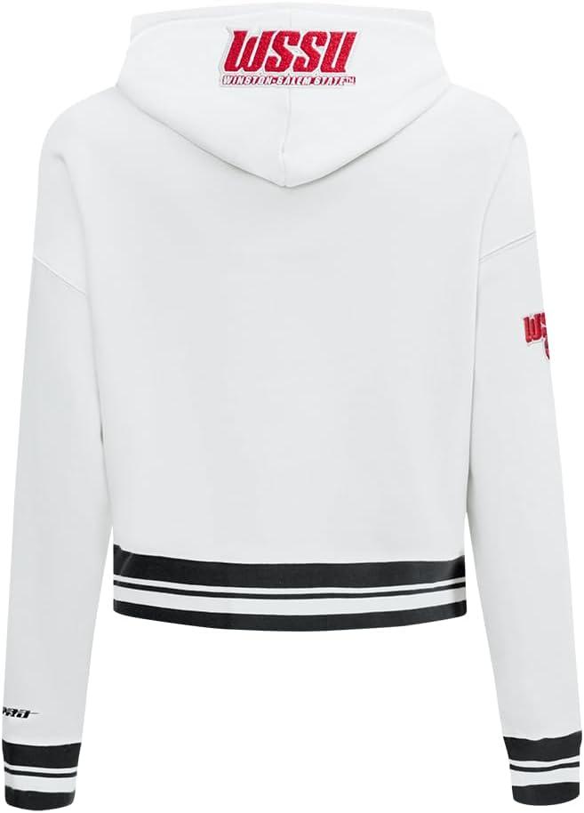 imagePro Standard Womens College Classic Essentials Cropped Pullover HoodieWhiteBlack