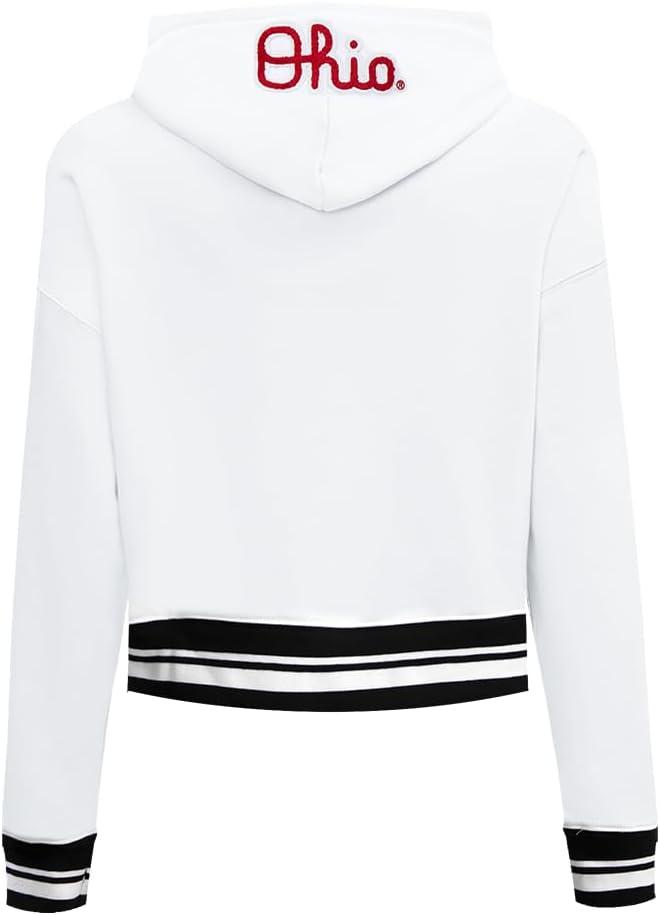 imagePro Standard Womens College Classic Essentials Cropped Pullover HoodieWhiteBlack