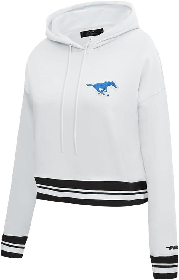 imagePro Standard Womens College Classic Essentials Cropped Pullover HoodieWhiteBlack