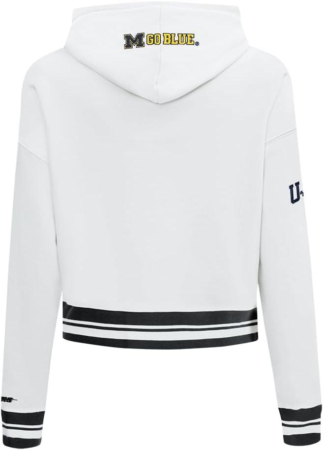imagePro Standard Womens College Classic Essentials Cropped Pullover HoodieWhiteBlack