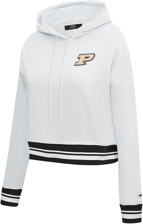 imagePro Standard Womens College Classic Essentials Cropped Pullover HoodieWhiteBlack