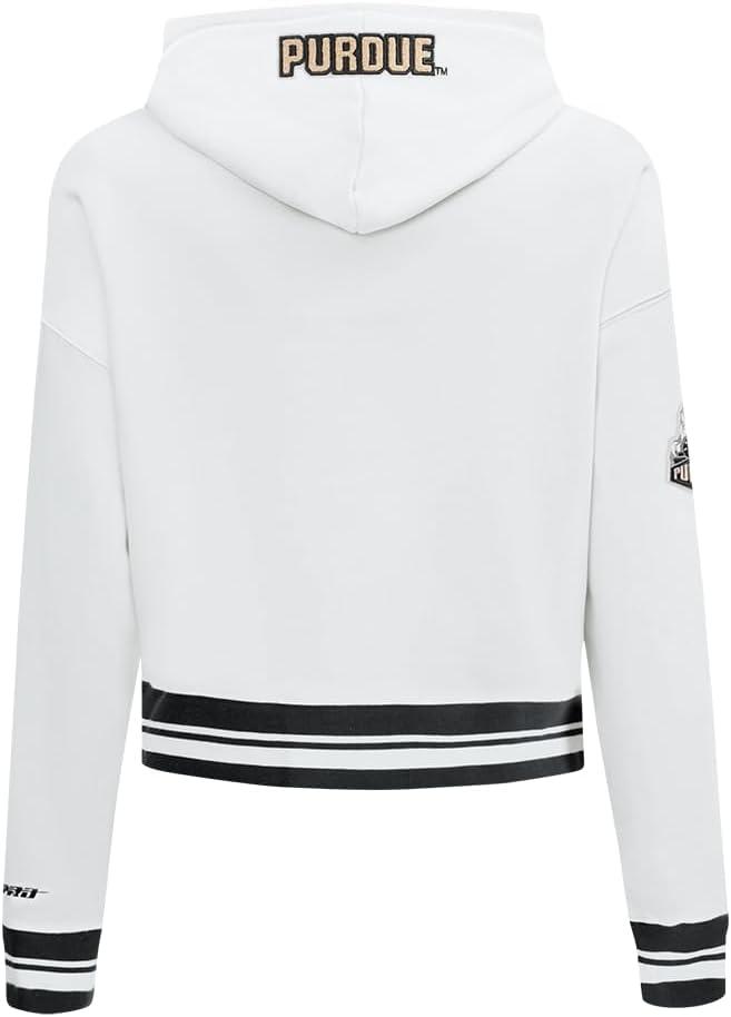 imagePro Standard Womens College Classic Essentials Cropped Pullover HoodieWhiteBlack