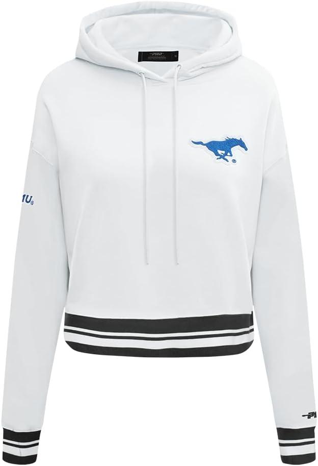 imagePro Standard Womens College Classic Essentials Cropped Pullover HoodieWhiteBlack