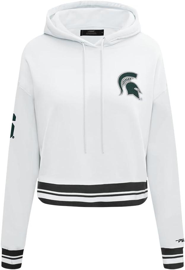 imagePro Standard Womens College Classic Essentials Cropped Pullover HoodieWhiteBlack