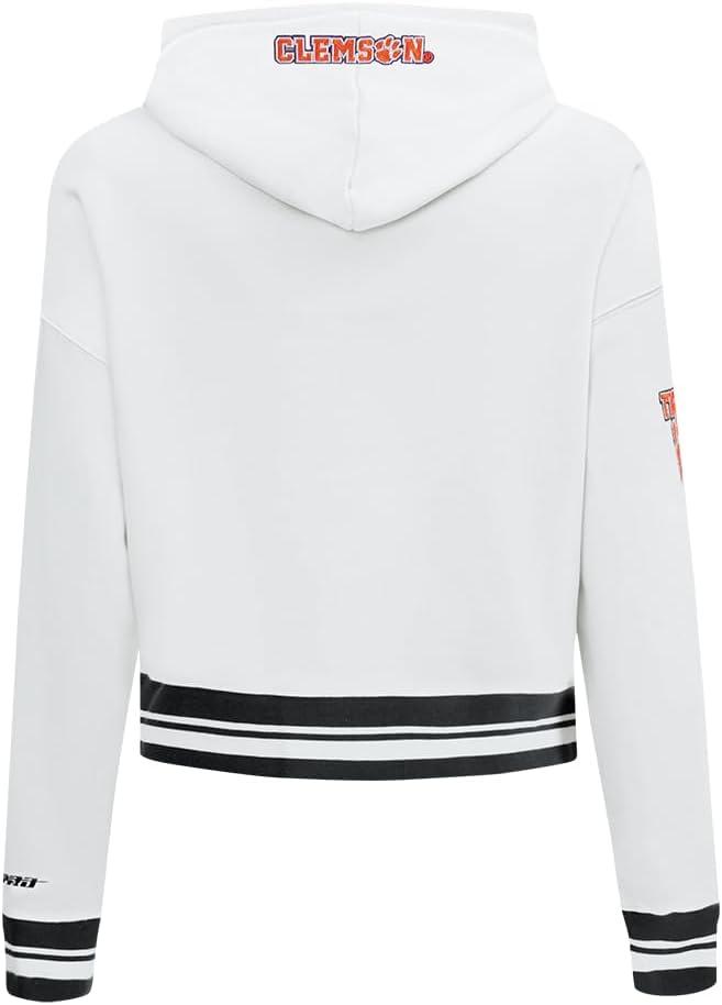 imagePro Standard Womens College Classic Essentials Cropped Pullover HoodieWhiteBlack