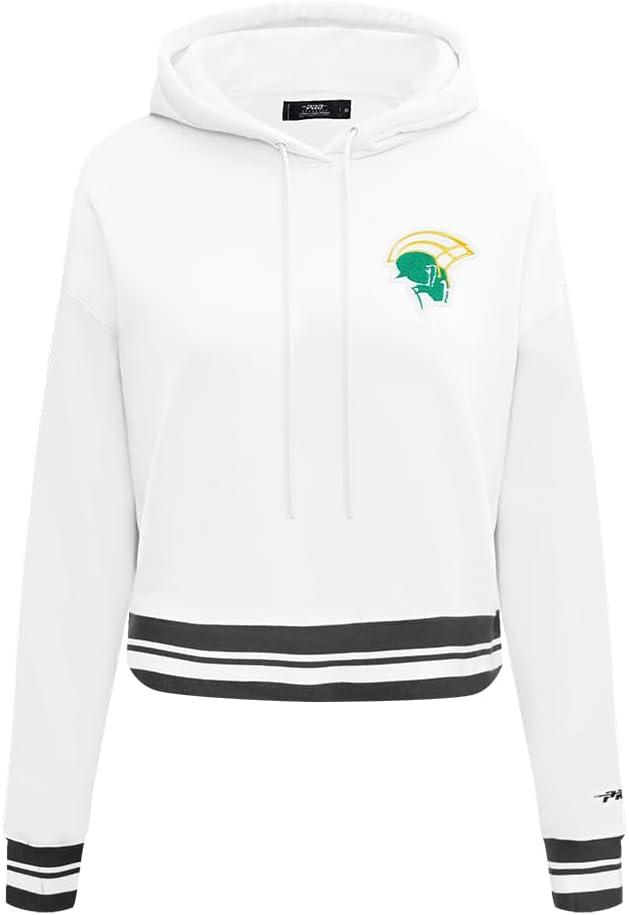 imagePro Standard Womens College Classic Essentials Cropped Pullover HoodieWhiteBlack