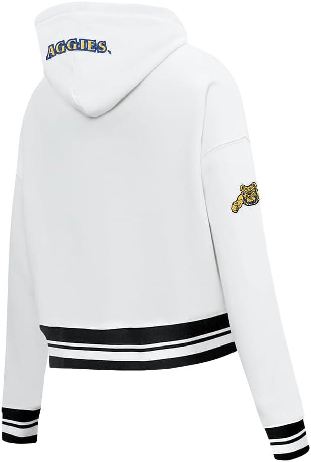 imagePro Standard Womens College Classic Essentials Cropped Pullover HoodieWhiteBlack