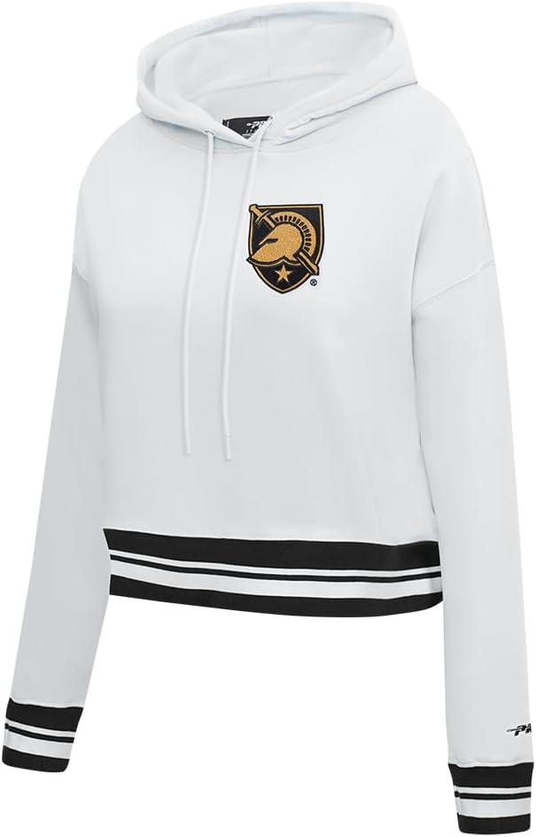 imagePro Standard Womens College Classic Essentials Cropped Pullover HoodieWhiteBlack