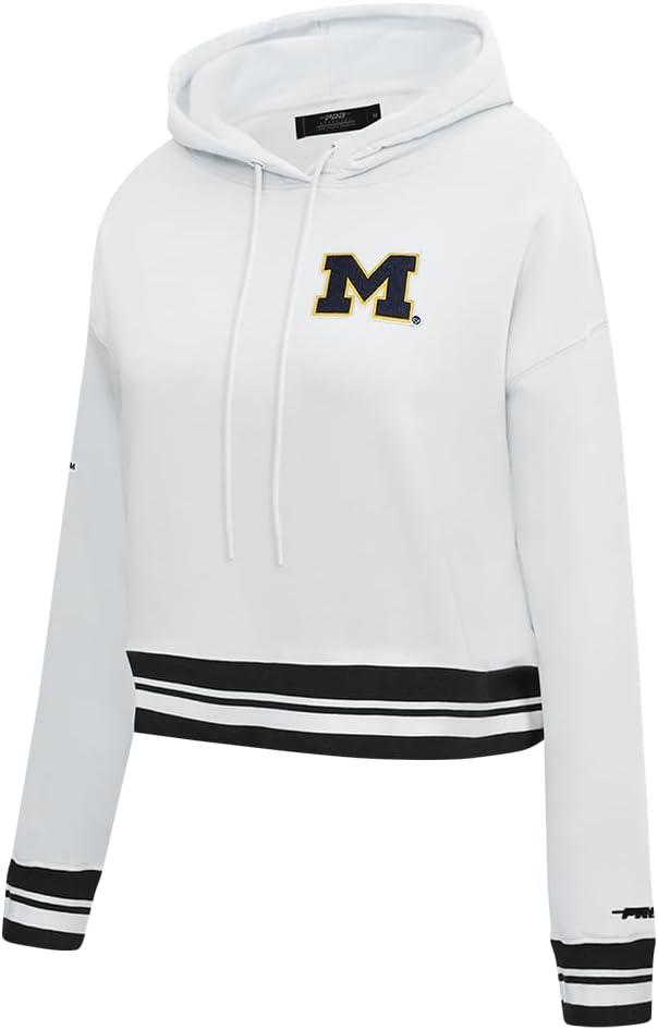 imagePro Standard Womens College Classic Essentials Cropped Pullover HoodieWhiteBlack