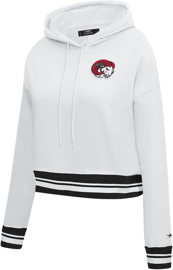 imagePro Standard Womens College Classic Essentials Cropped Pullover HoodieWhiteBlack