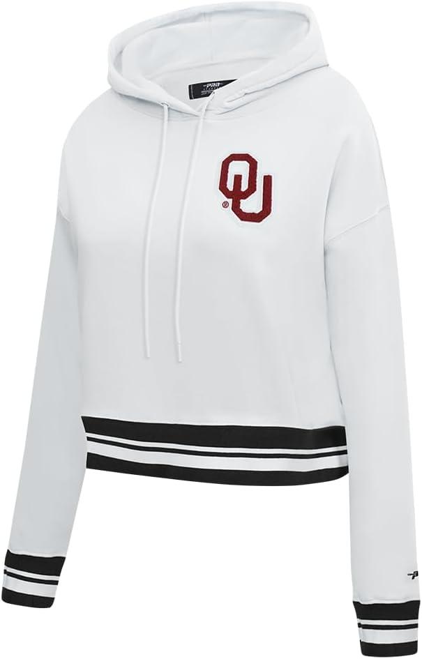 imagePro Standard Womens College Classic Essentials Cropped Pullover HoodieWhiteBlack