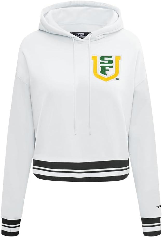 imagePro Standard Womens College Classic Essentials Cropped Pullover HoodieWhiteBlack