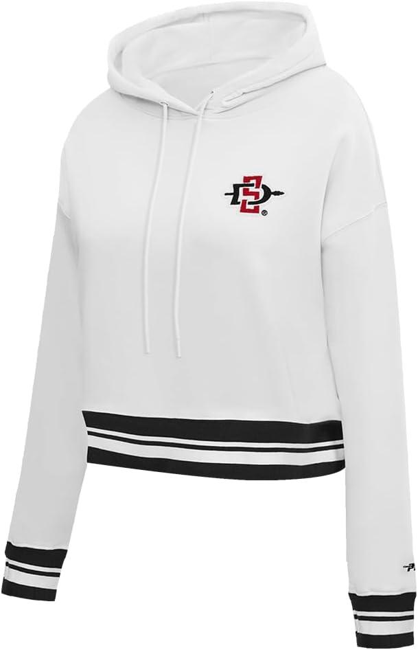 imagePro Standard Womens College Classic Essentials Cropped Pullover HoodieWhiteBlack