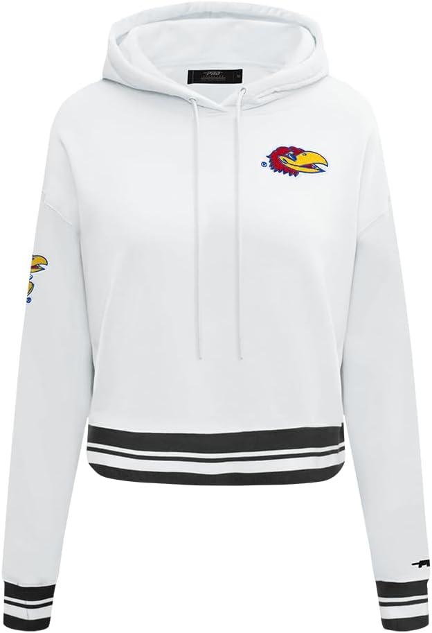 imagePro Standard Womens College Classic Essentials Cropped Pullover HoodieWhiteBlack