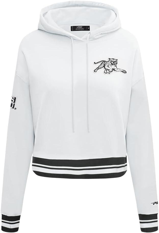 imagePro Standard Womens College Classic Essentials Cropped Pullover HoodieWhiteBlack