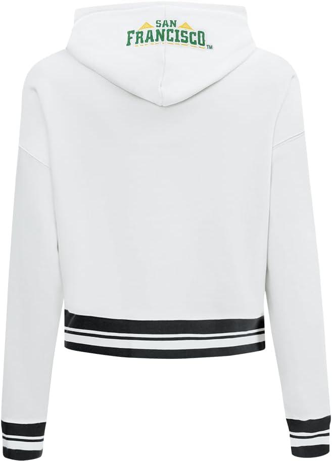 imagePro Standard Womens College Classic Essentials Cropped Pullover HoodieWhiteBlack