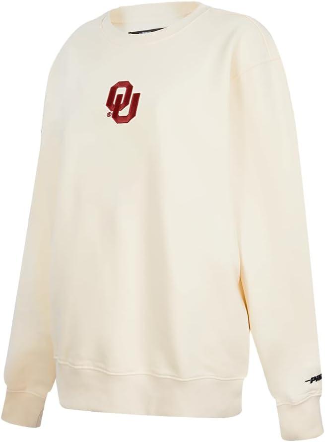 imagePro Standard Womens College Classic Icon Fleece Crewneck SweatshirtEggshell