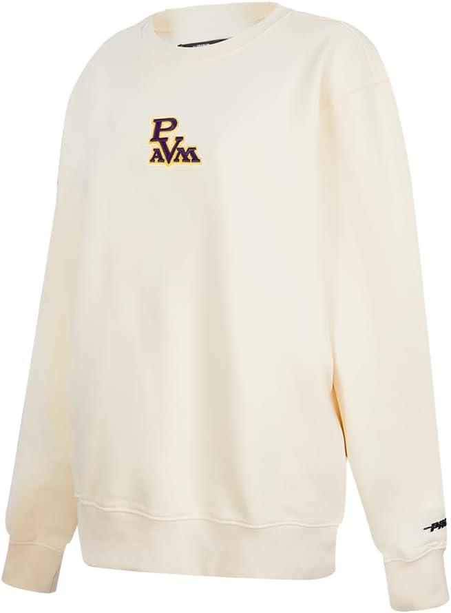 imagePro Standard Womens College Classic Icon Fleece Crewneck SweatshirtEggshell
