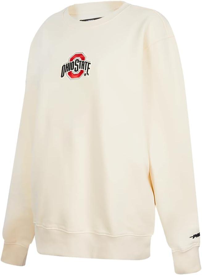 imagePro Standard Womens College Classic Icon Fleece Crewneck SweatshirtEggshell