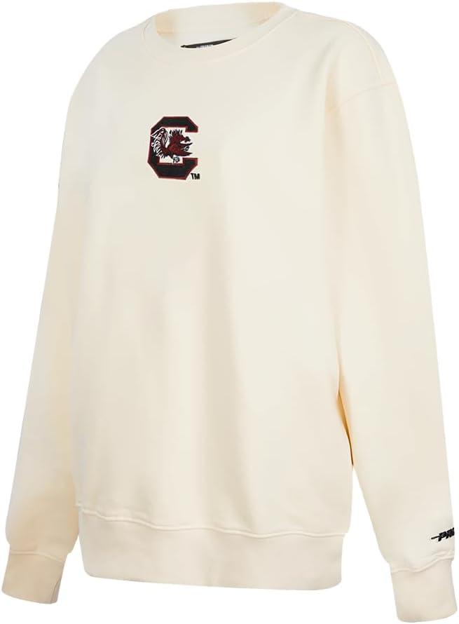 imagePro Standard Womens College Classic Icon Fleece Crewneck SweatshirtEggshell