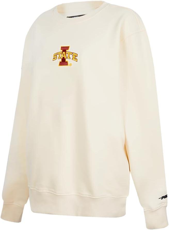 imagePro Standard Womens College Classic Icon Fleece Crewneck SweatshirtEggshell