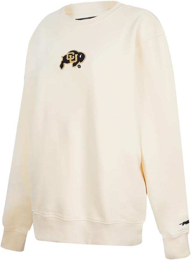 imagePro Standard Womens College Classic Icon Fleece Crewneck SweatshirtEggshell
