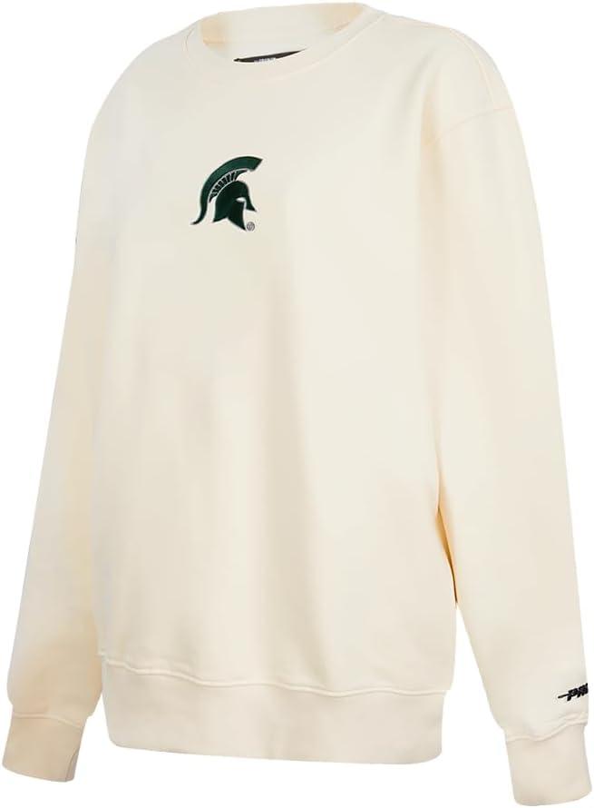 imagePro Standard Womens College Classic Icon Fleece Crewneck SweatshirtEggshell