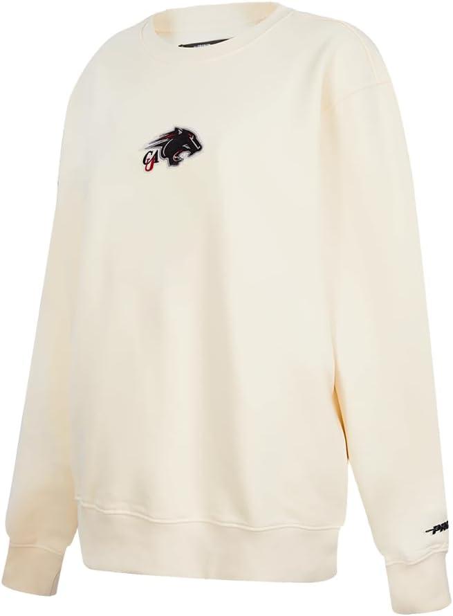 imagePro Standard Womens College Classic Icon Fleece Crewneck SweatshirtEggshell