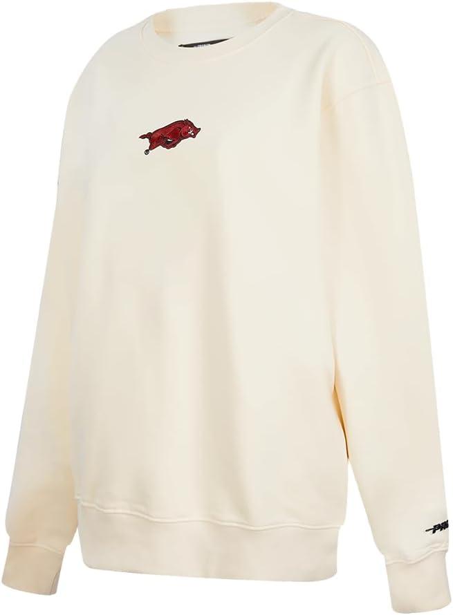 imagePro Standard Womens College Classic Icon Fleece Crewneck SweatshirtEggshell