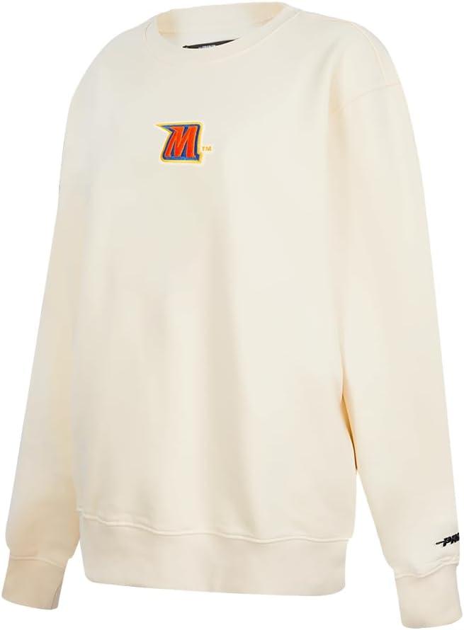 imagePro Standard Womens College Classic Icon Fleece Crewneck SweatshirtEggshell
