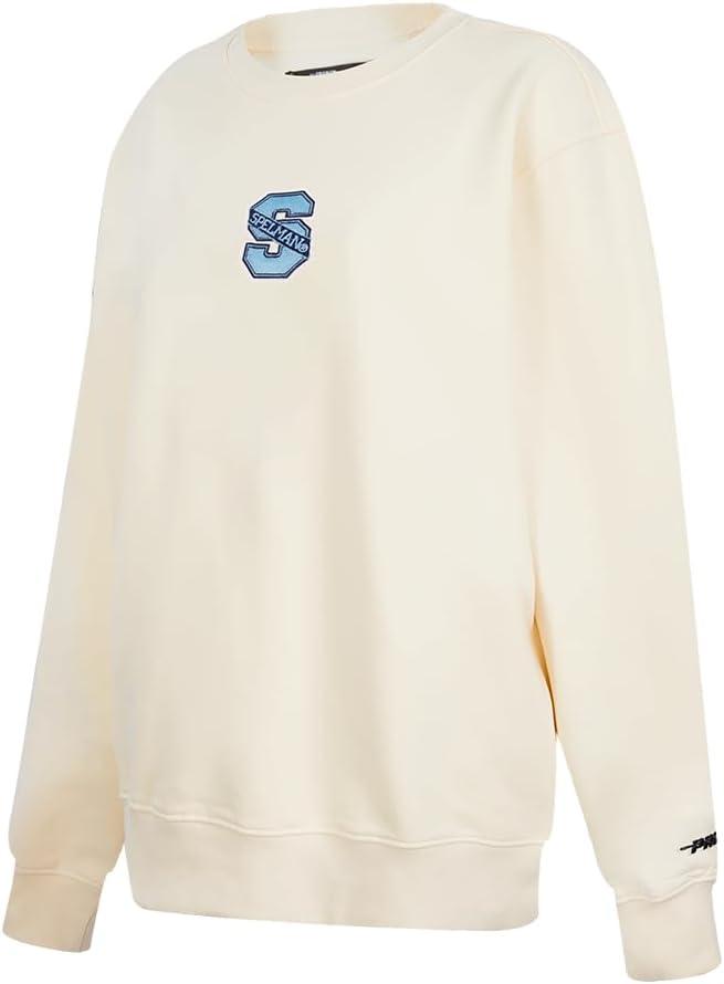 imagePro Standard Womens College Classic Icon Fleece Crewneck SweatshirtEggshell