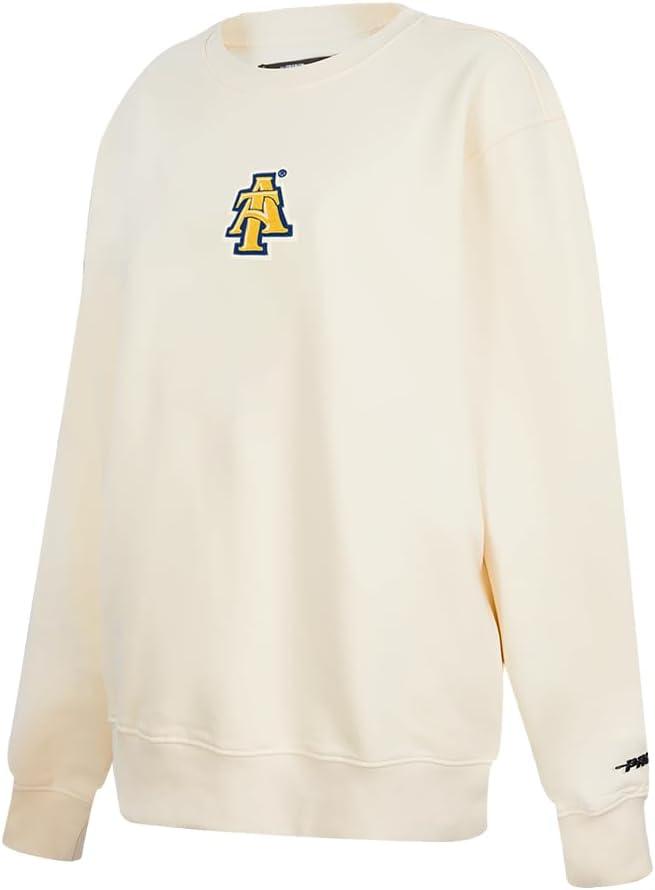 imagePro Standard Womens College Classic Icon Fleece Crewneck SweatshirtEggshell
