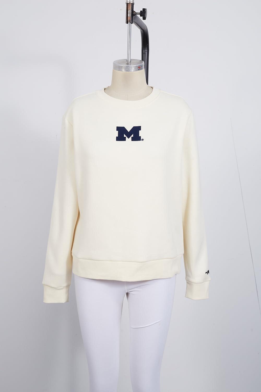 imagePro Standard Womens College Classic Icon Fleece Crewneck SweatshirtEggshell