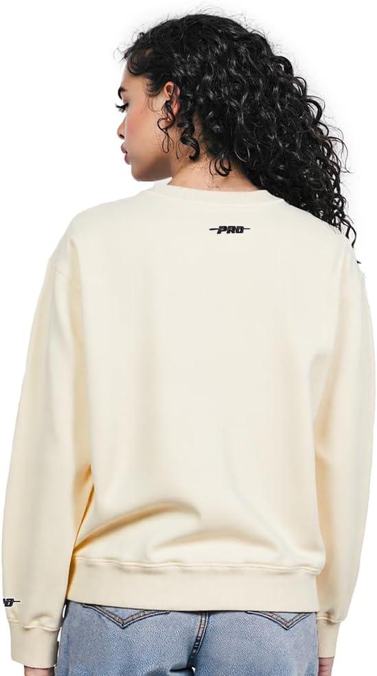 imagePro Standard Womens College Classic Icon Fleece Crewneck SweatshirtEggshell