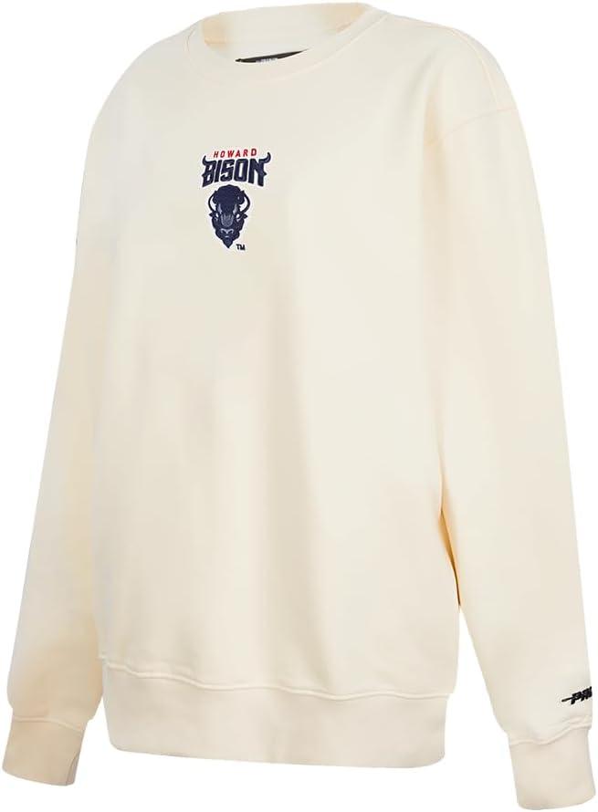 imagePro Standard Womens College Classic Icon Fleece Crewneck SweatshirtEggshell