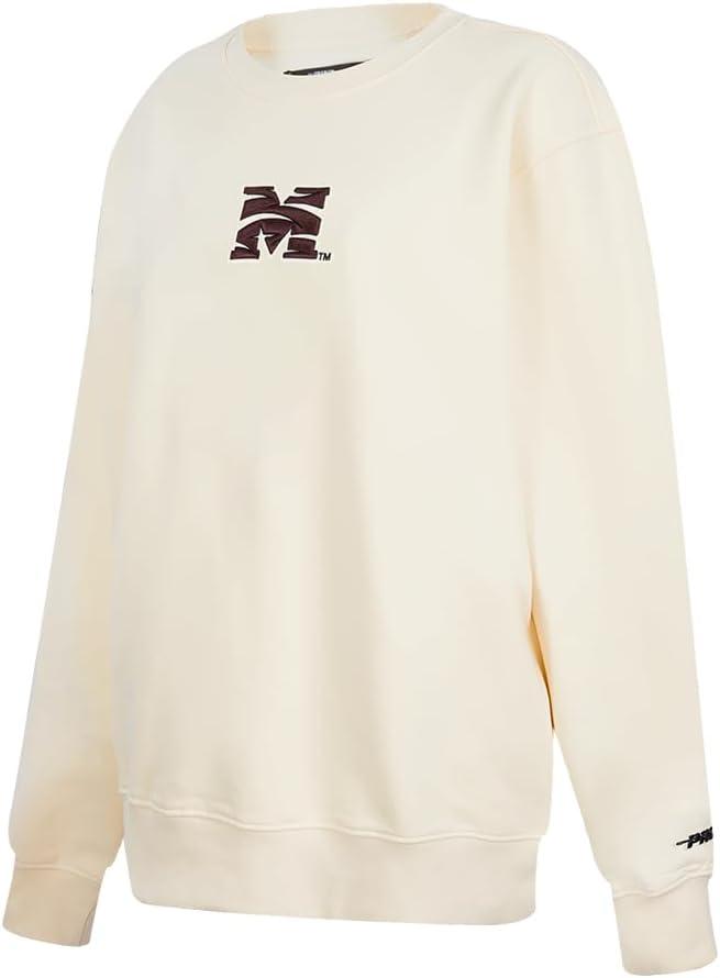 imagePro Standard Womens College Classic Icon Fleece Crewneck SweatshirtEggshell