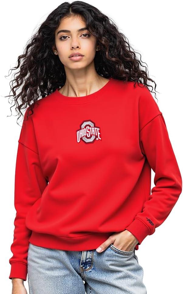 imagePro Standard Womens College Classic Icon Fleece Crewneck SweatshirtTeam Color