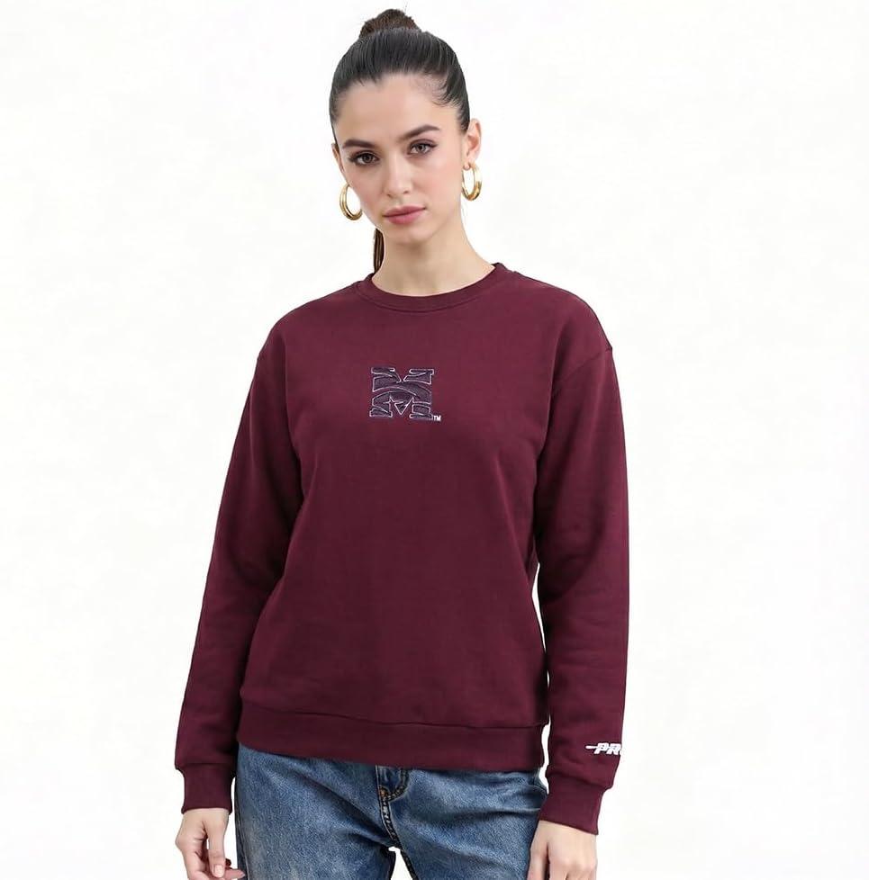 imagePro Standard Womens College Classic Icon Fleece Crewneck SweatshirtTeam Color