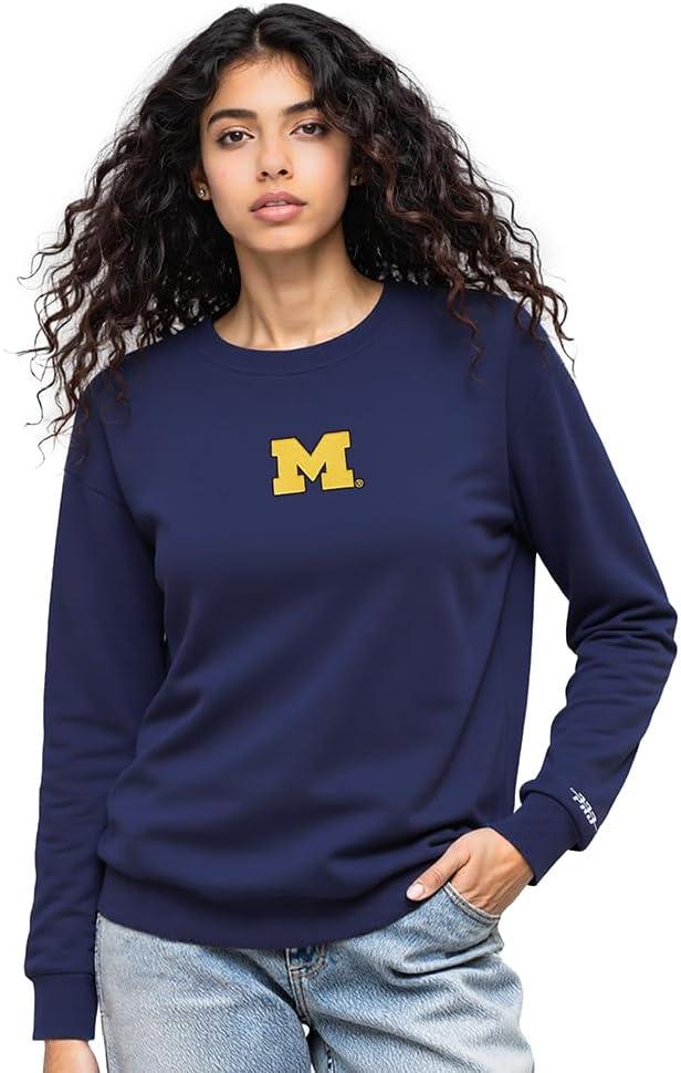 imagePro Standard Womens College Classic Icon Fleece Crewneck SweatshirtTeam Color