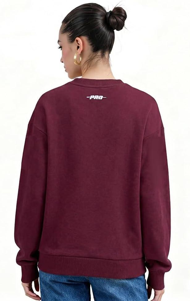 imagePro Standard Womens College Classic Icon Fleece Crewneck SweatshirtTeam Color