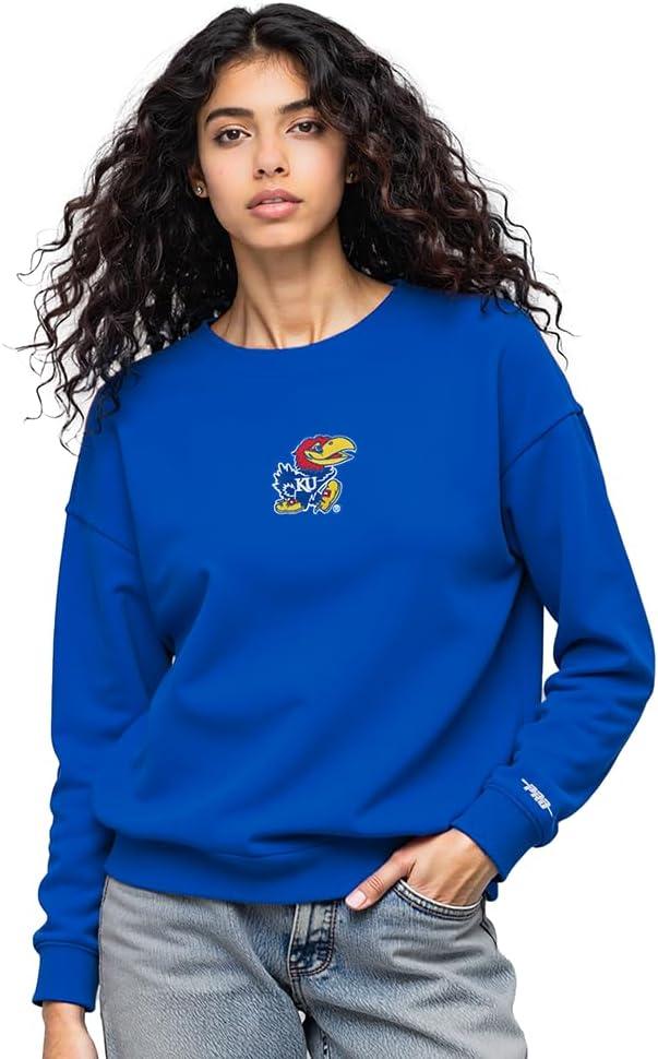 imagePro Standard Womens College Classic Icon Fleece Crewneck SweatshirtTeam Color