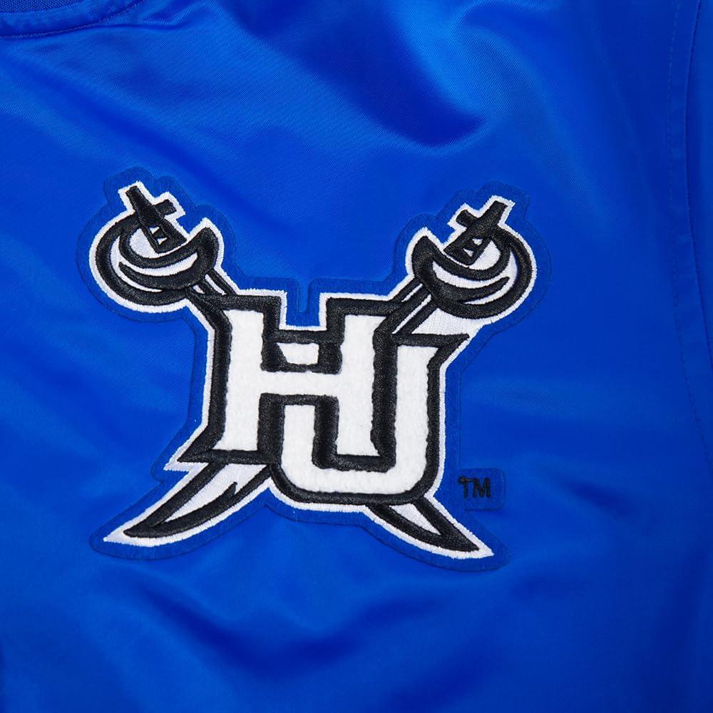 imagePro Standard Womens College Hampton University Classic Essentials Satin Jacket Royal Blue M